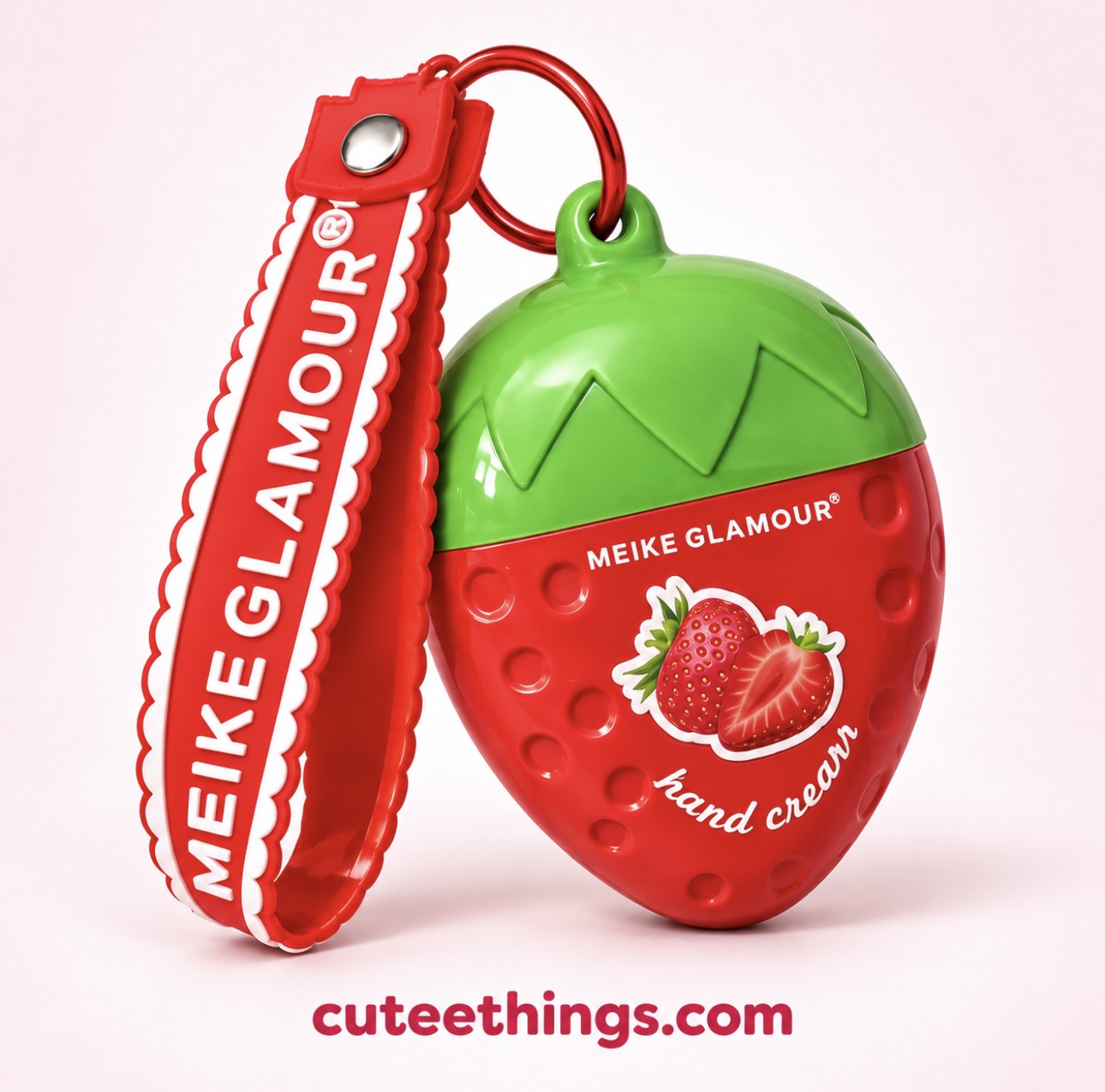 Strawberry Hand Cream with Keychain (12 Pieces/Display)