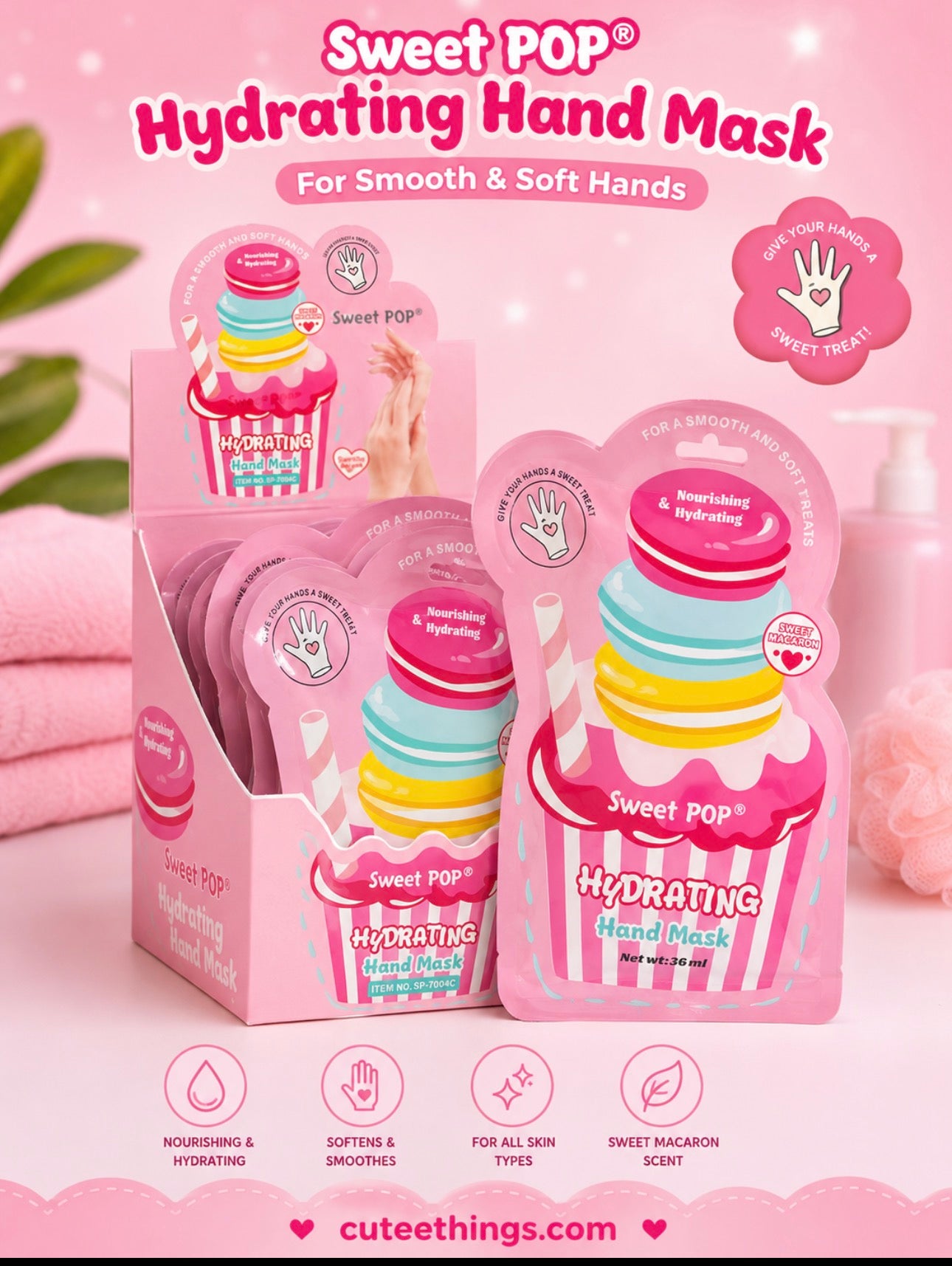 Sweet Hydrating Hand Mask(3Pieces)