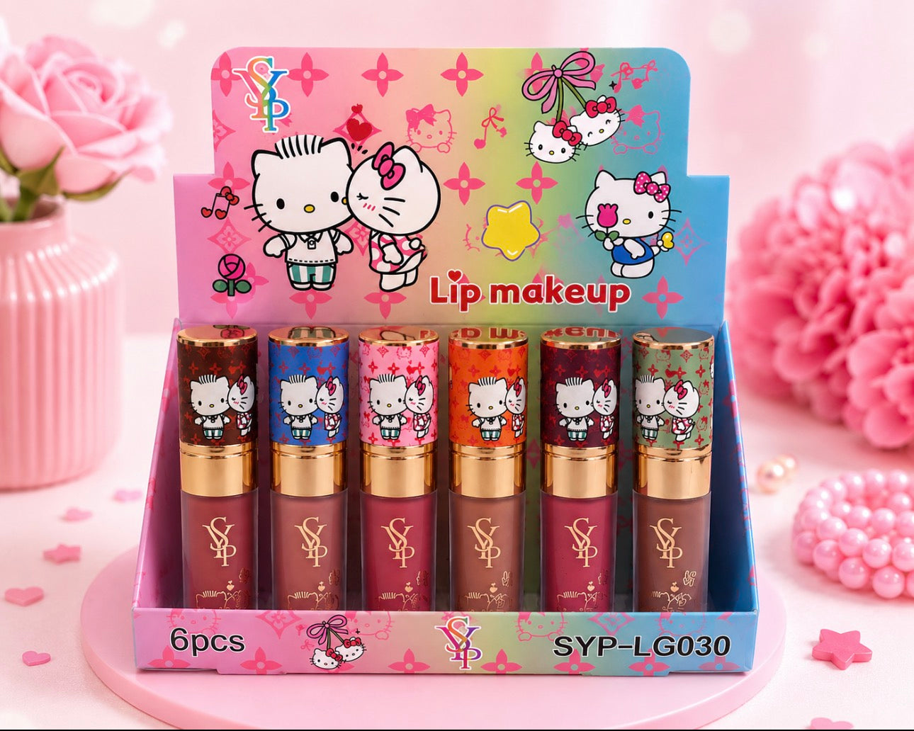 Cute Character Lipgloss (12 Pieces)
