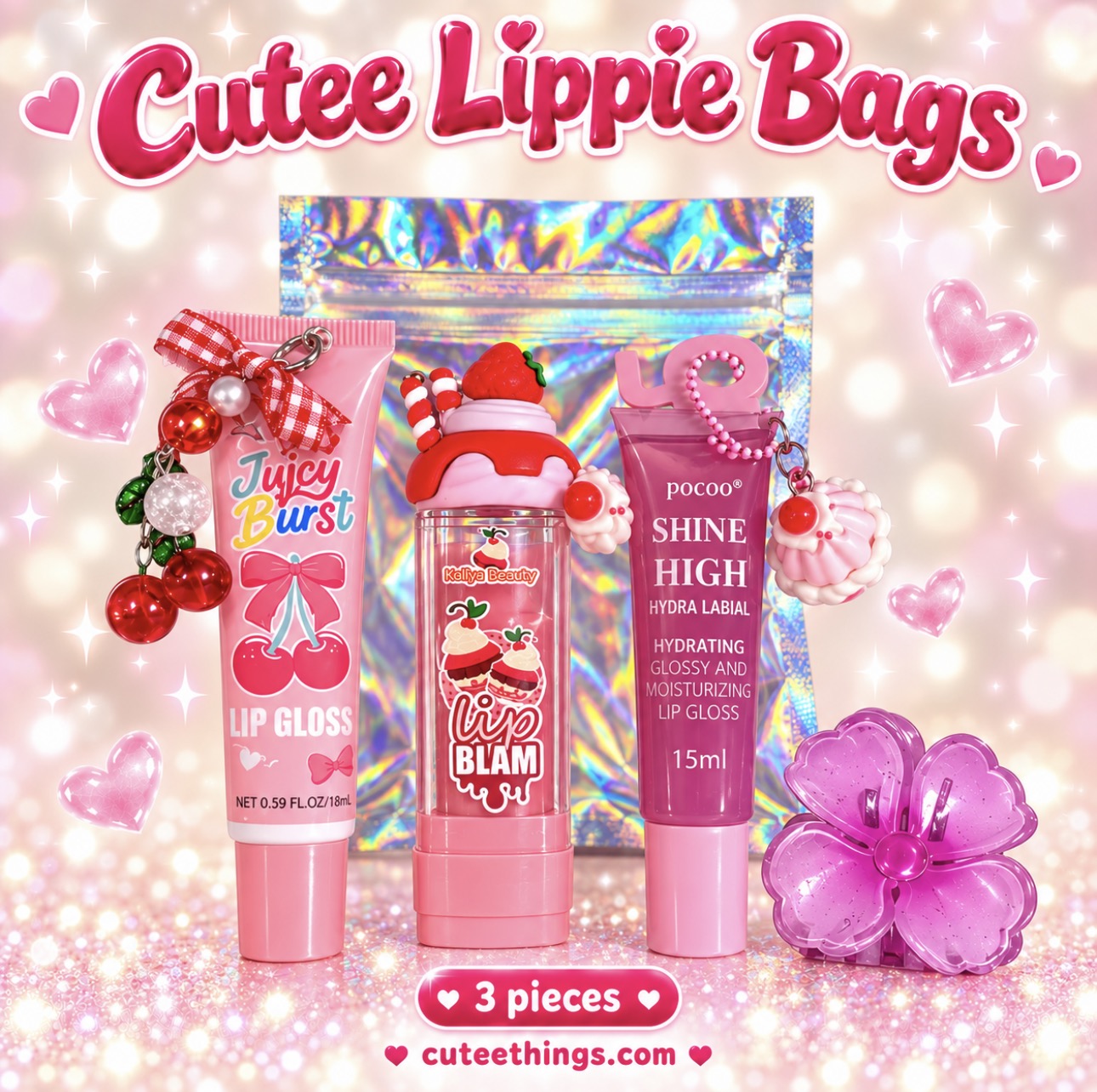 Cutee Lippies Surprise Bag (3 Pieces)
