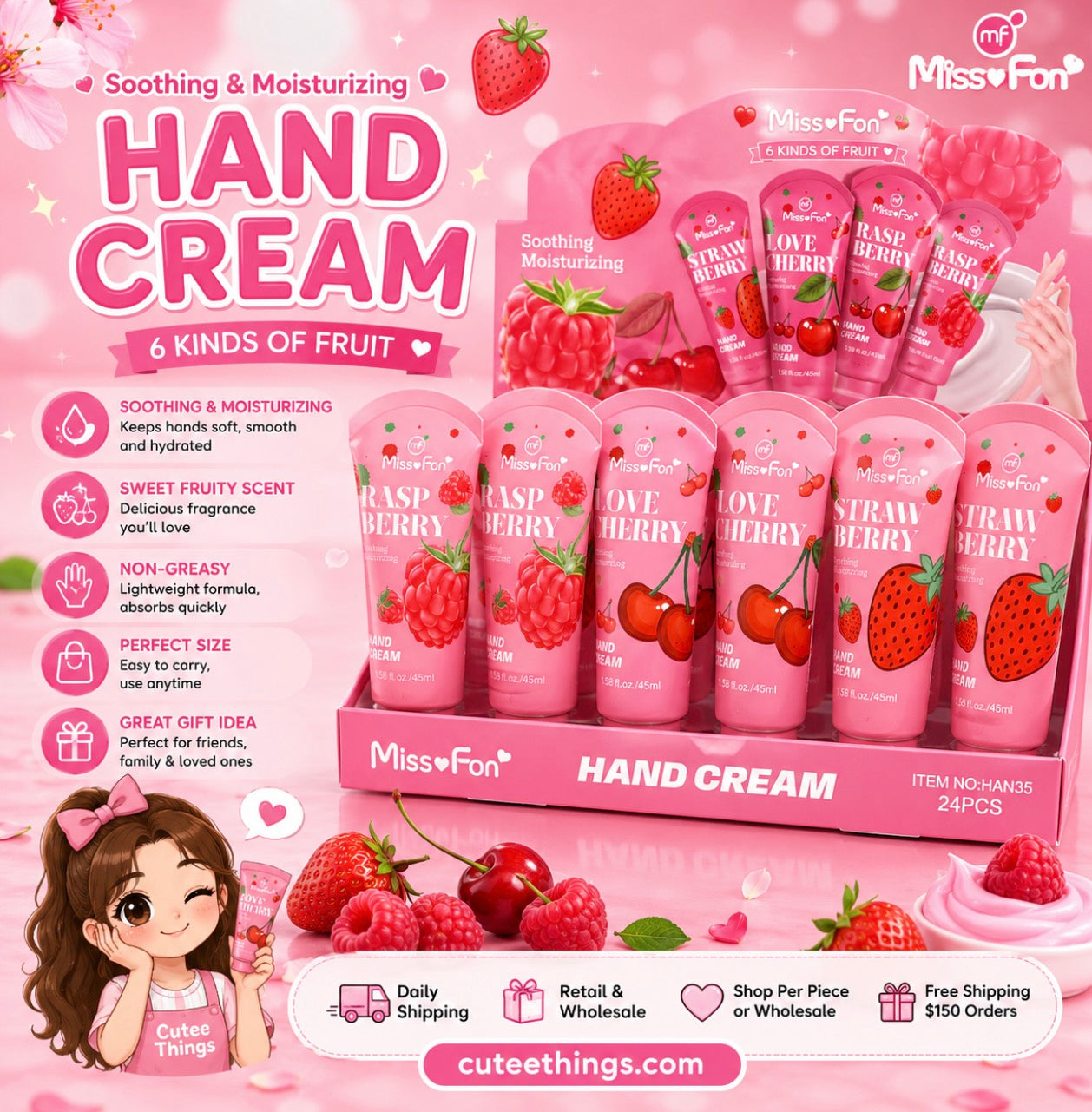 Fruity Hand Cream (12 Pieces )