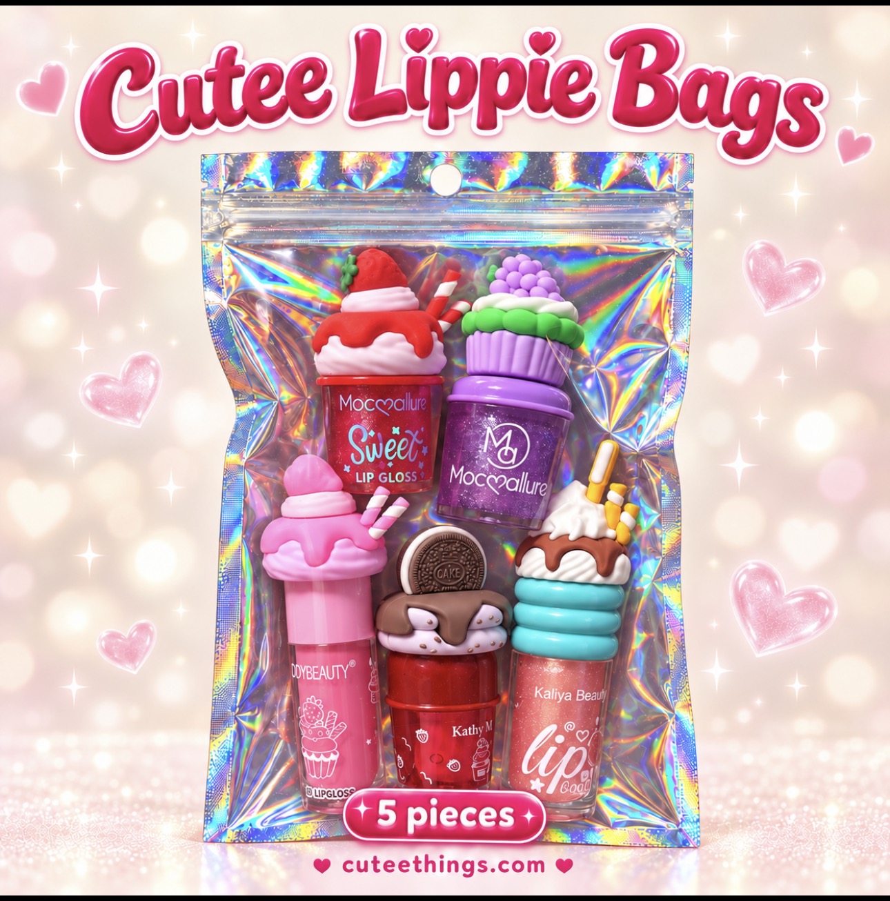 Cutee Lippie Surprise Bags (5 Pieces)