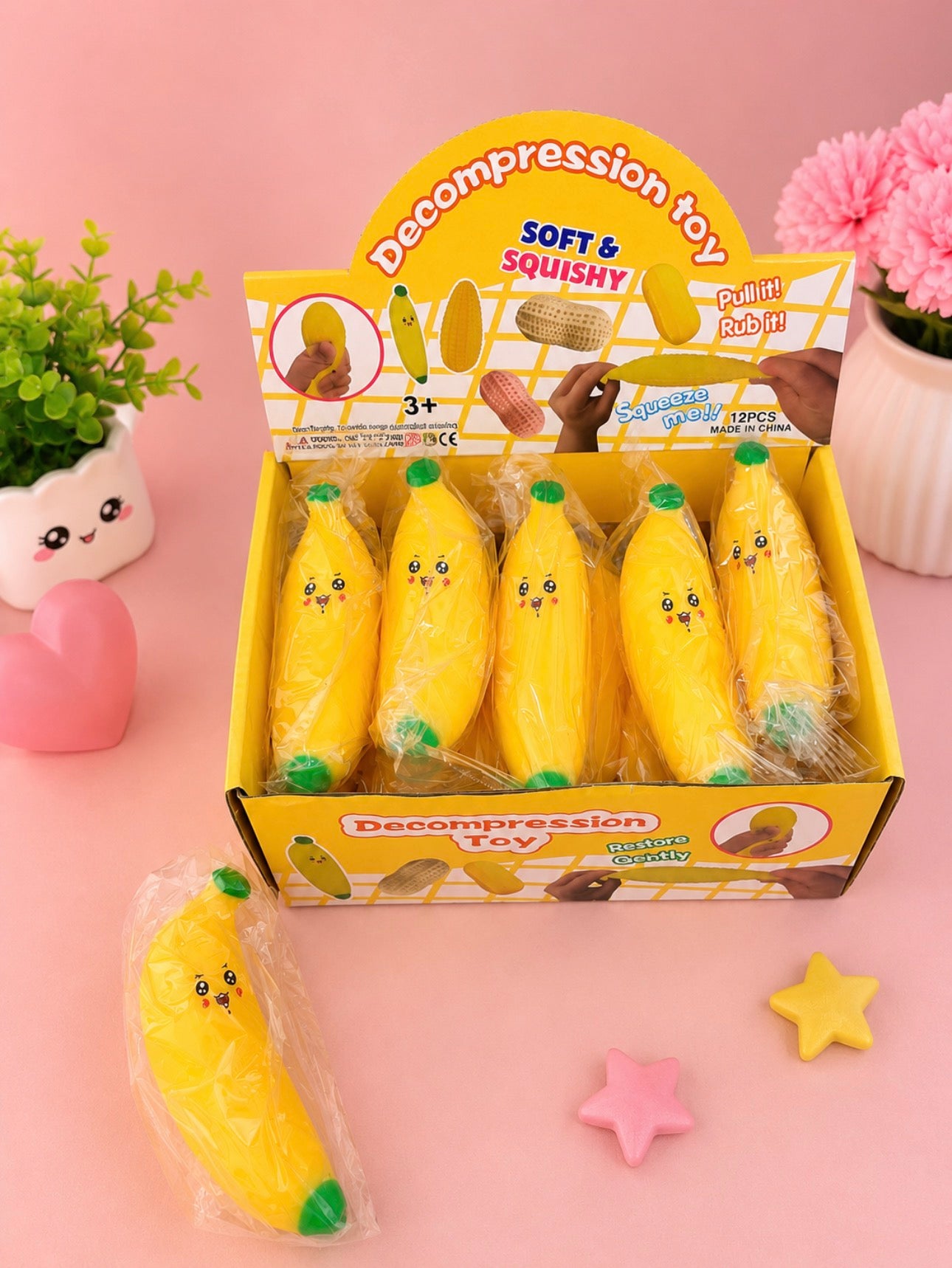 Bananas Decompression Toys            (6 Pieces)