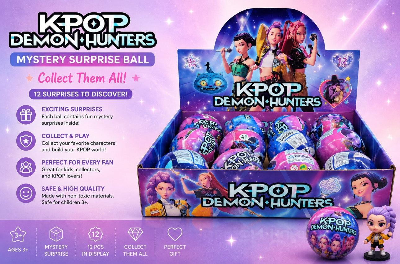 KPOP Demon Hunters Mystery Balls ✨💜 (6 Pieces )