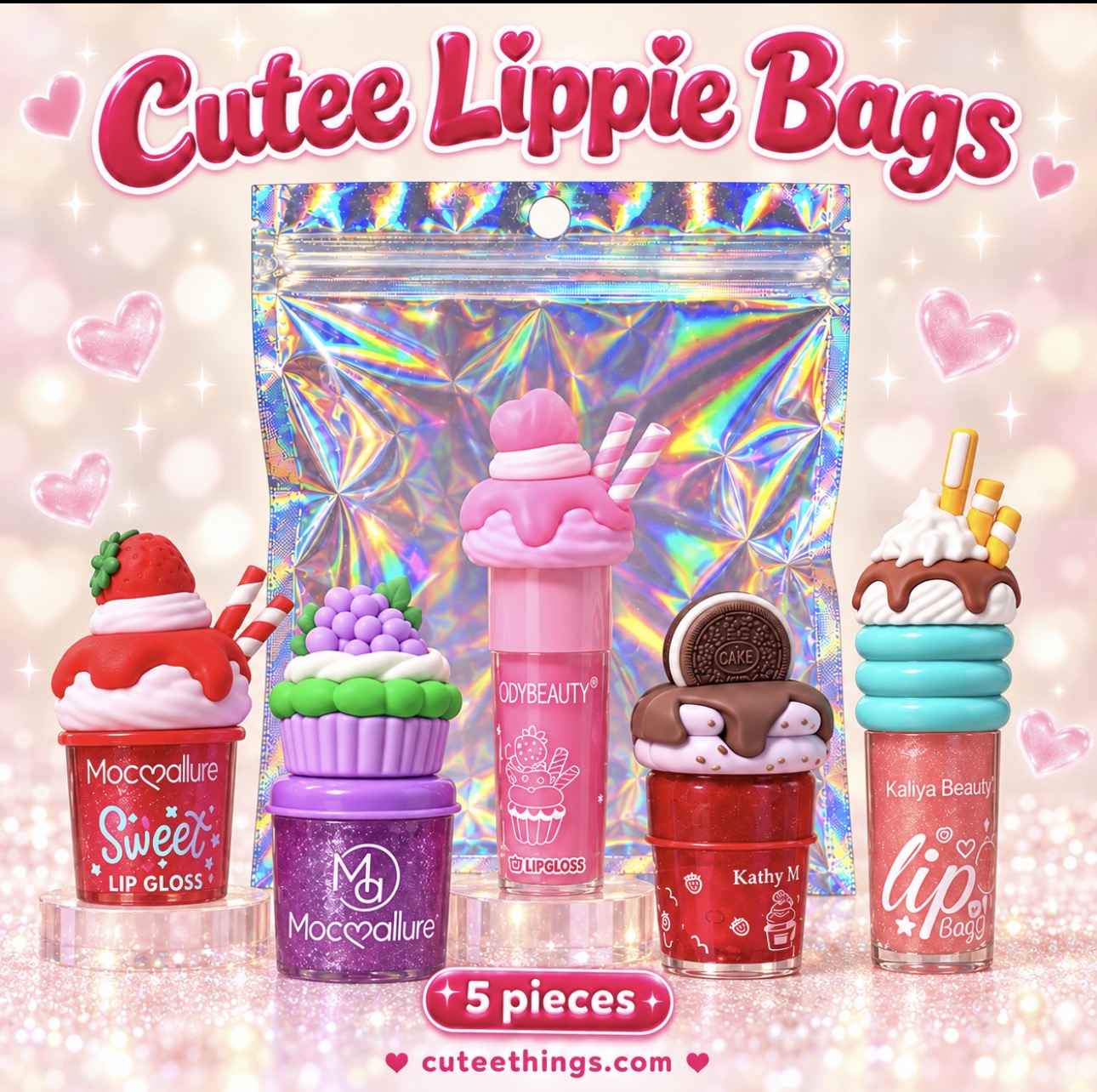 Cutee Lippie Surprise Bags (5 Pieces)