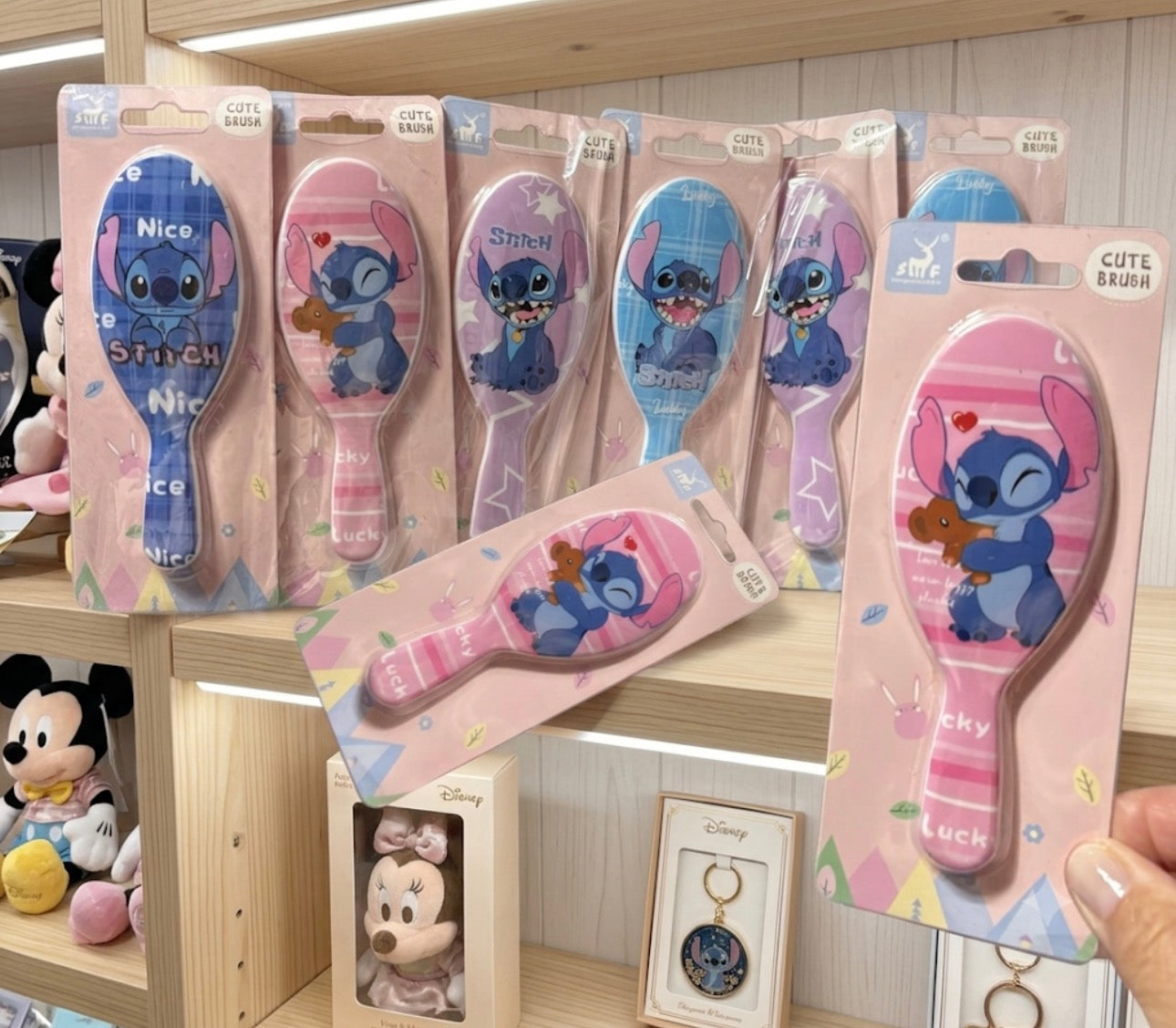 Adorable Blue Monster Small Hair Brushes (One Dozen)