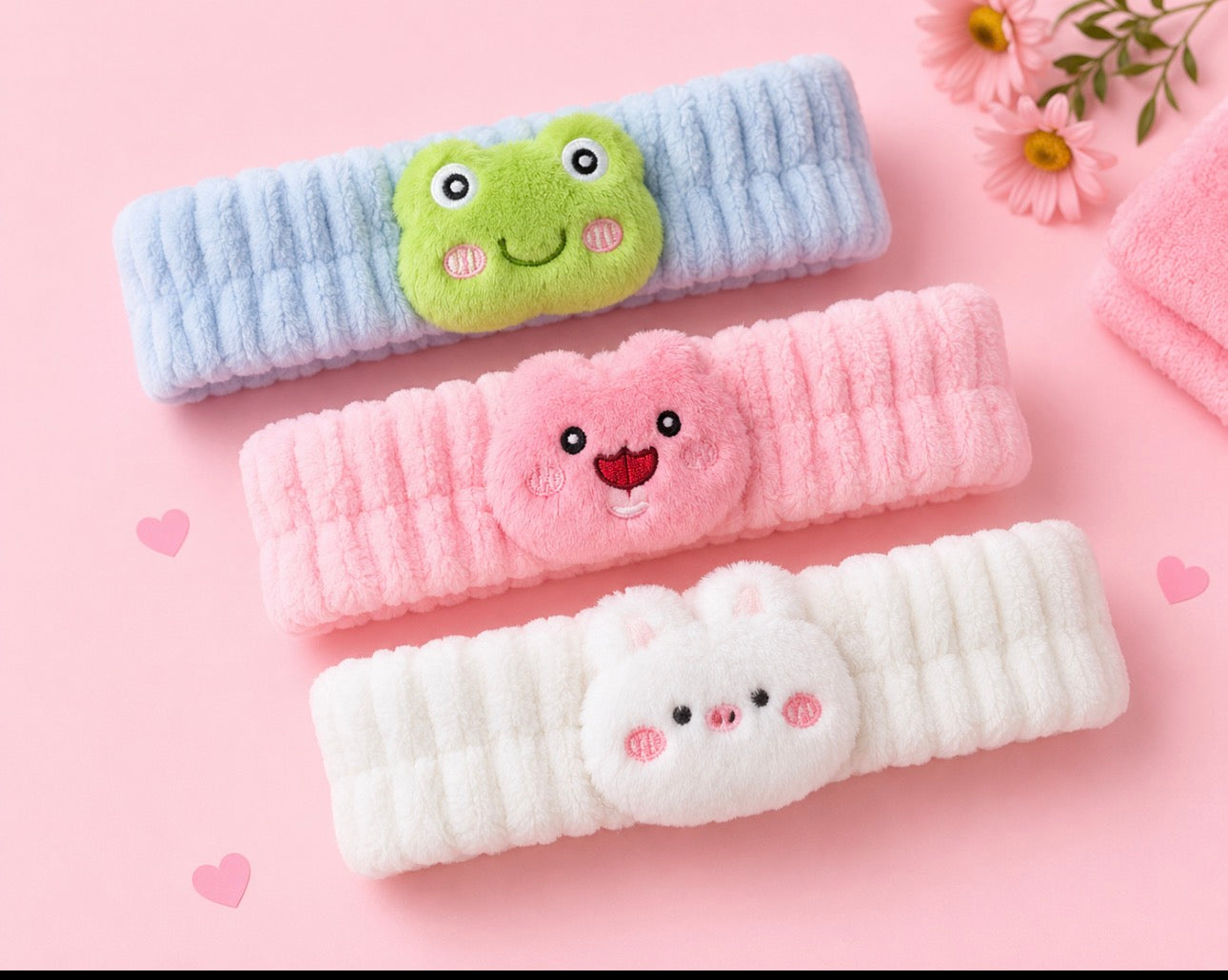 Kawaii Spa Headbands (12 Pieces)