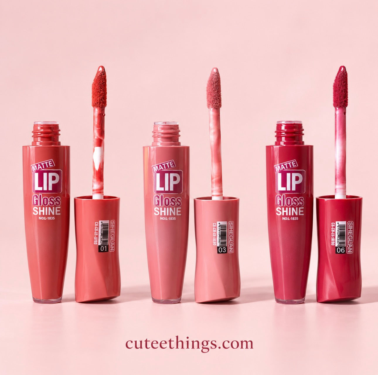 Matte Lip Gloss with Tester.                   (24 Pieces Display)