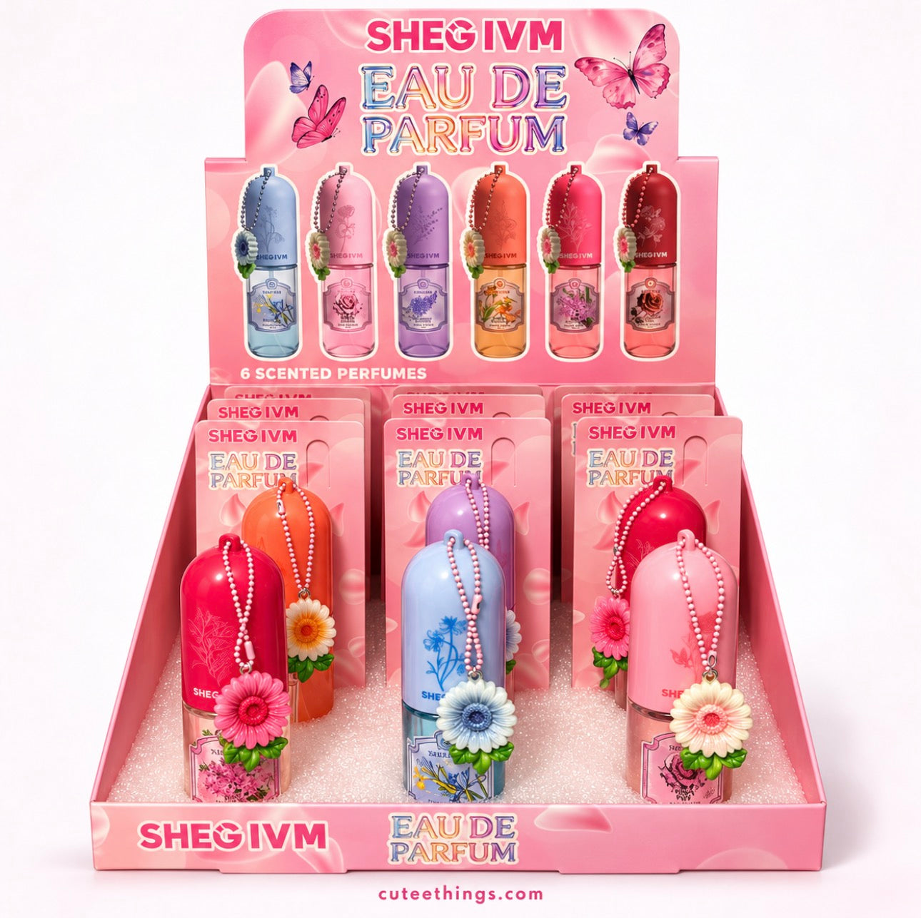 Flower Charm Eau de Perfume.              (6 Units)(6 Different Essences)