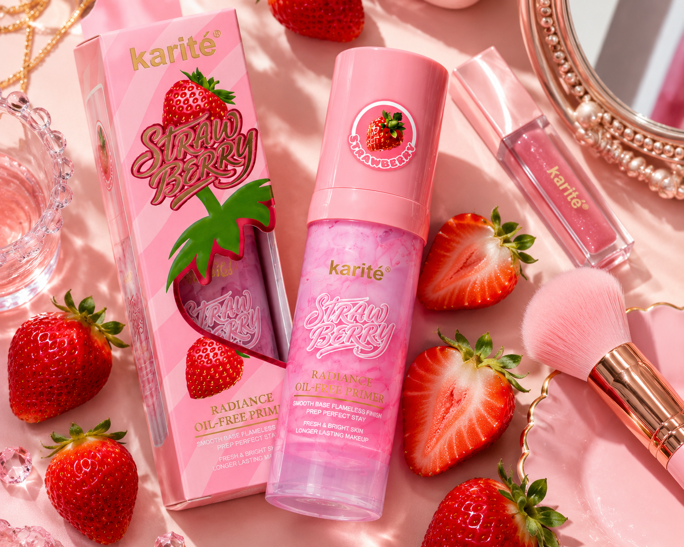 Karité Strawberry Radiance Oil-Free Primer