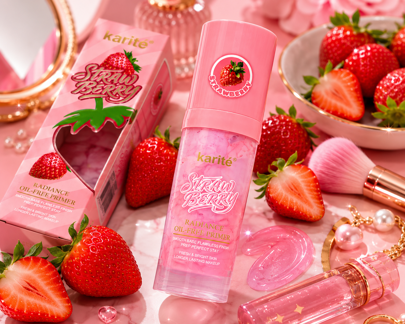 Karité Strawberry Radiance Oil-Free Primer