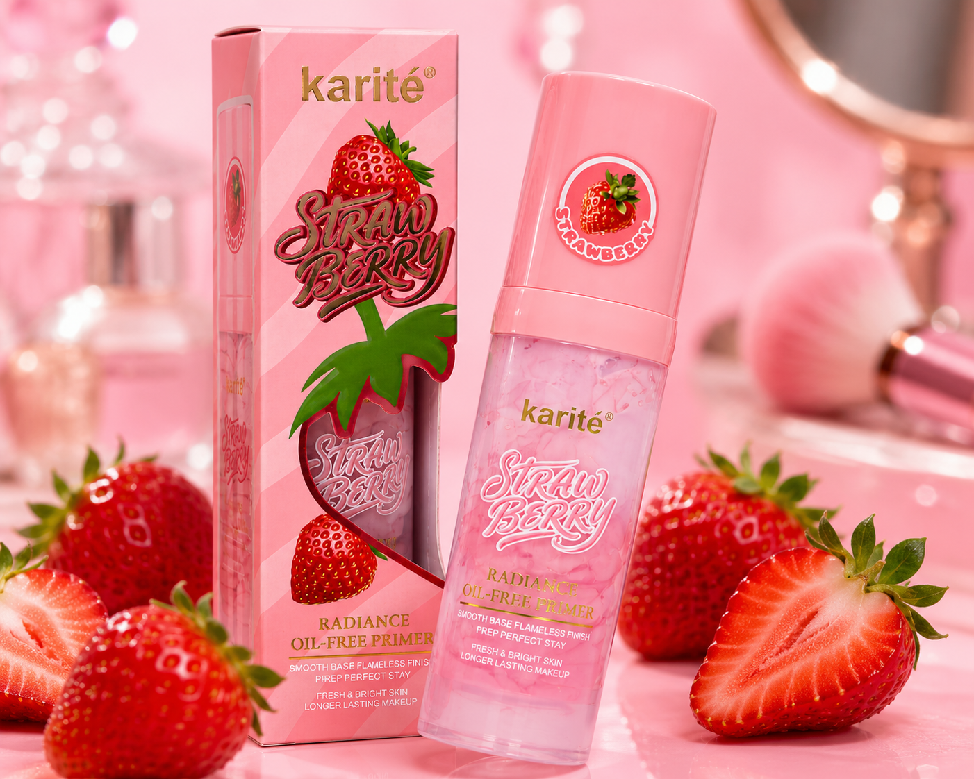 Karité Strawberry Radiance Oil-Free Primer
