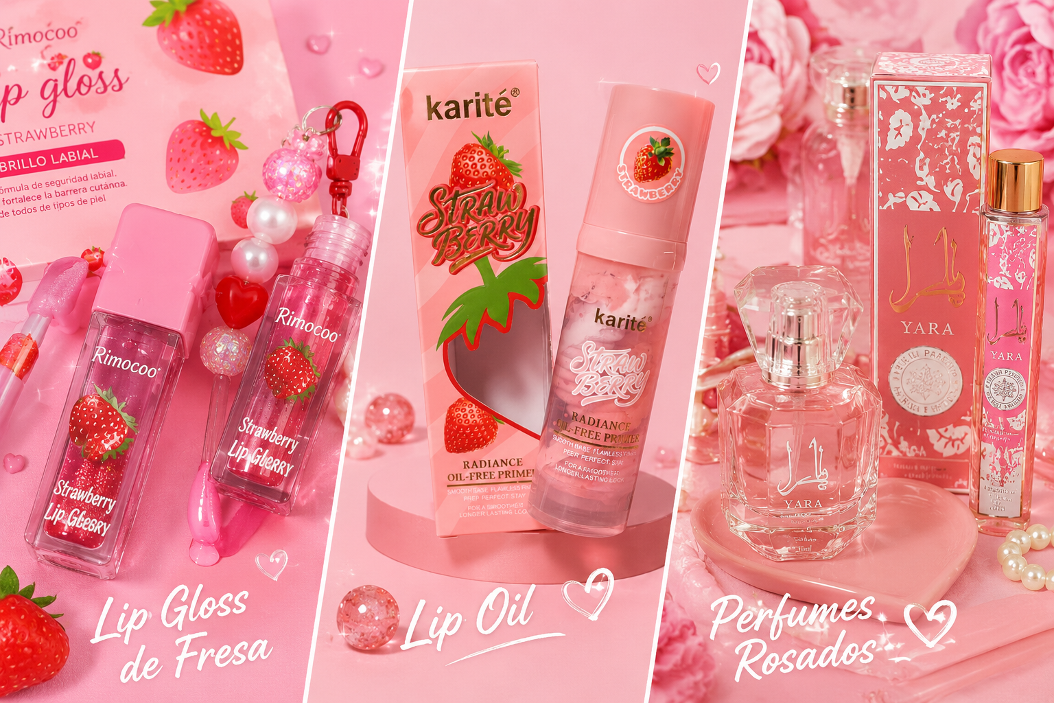 Rimocoo Strawberry Lip Gloss Keychain