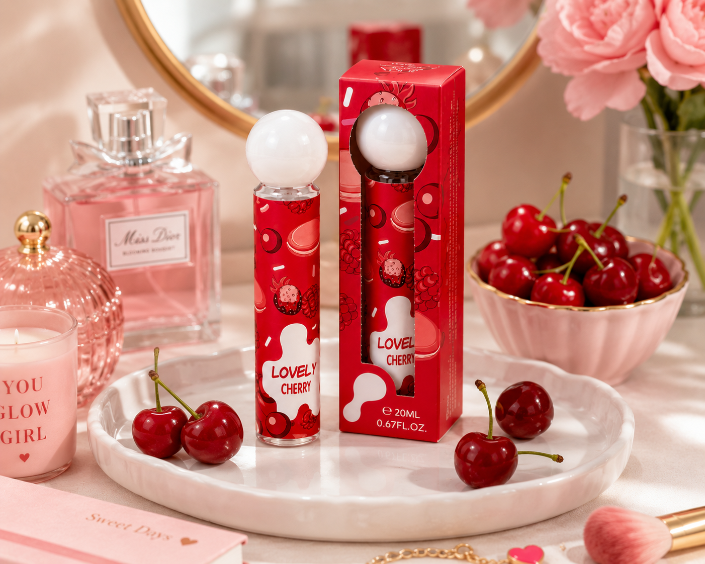 Lovely Cherry Perfume (6 Pieces)