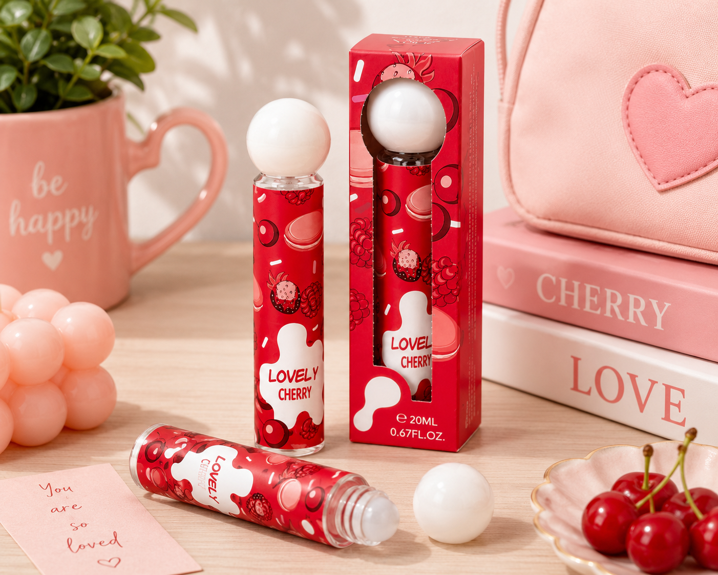 Lovely Cherry Perfume (6 Pieces)