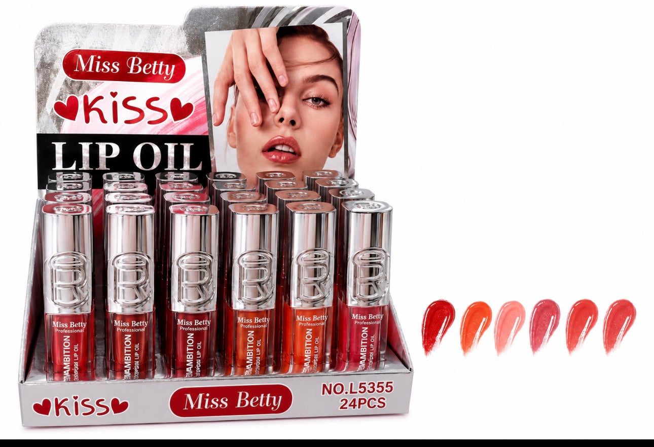 Miss Betty Kiss Me Lip Oil Set (24 Pieces)