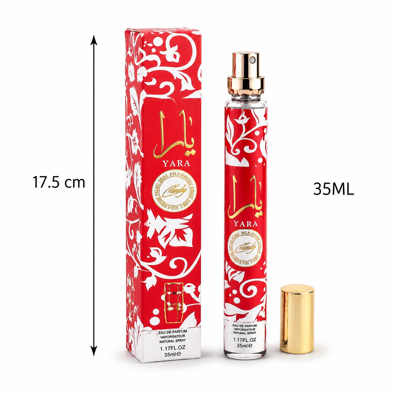 Yara Eau de Parfum Glass Bottle Set (6-Pack)