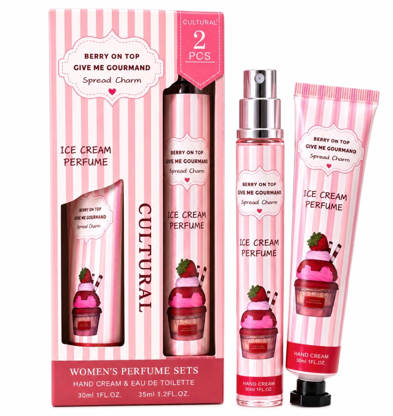 Berry On Top Give Me Gourmand Perfume & Hand Cream Set