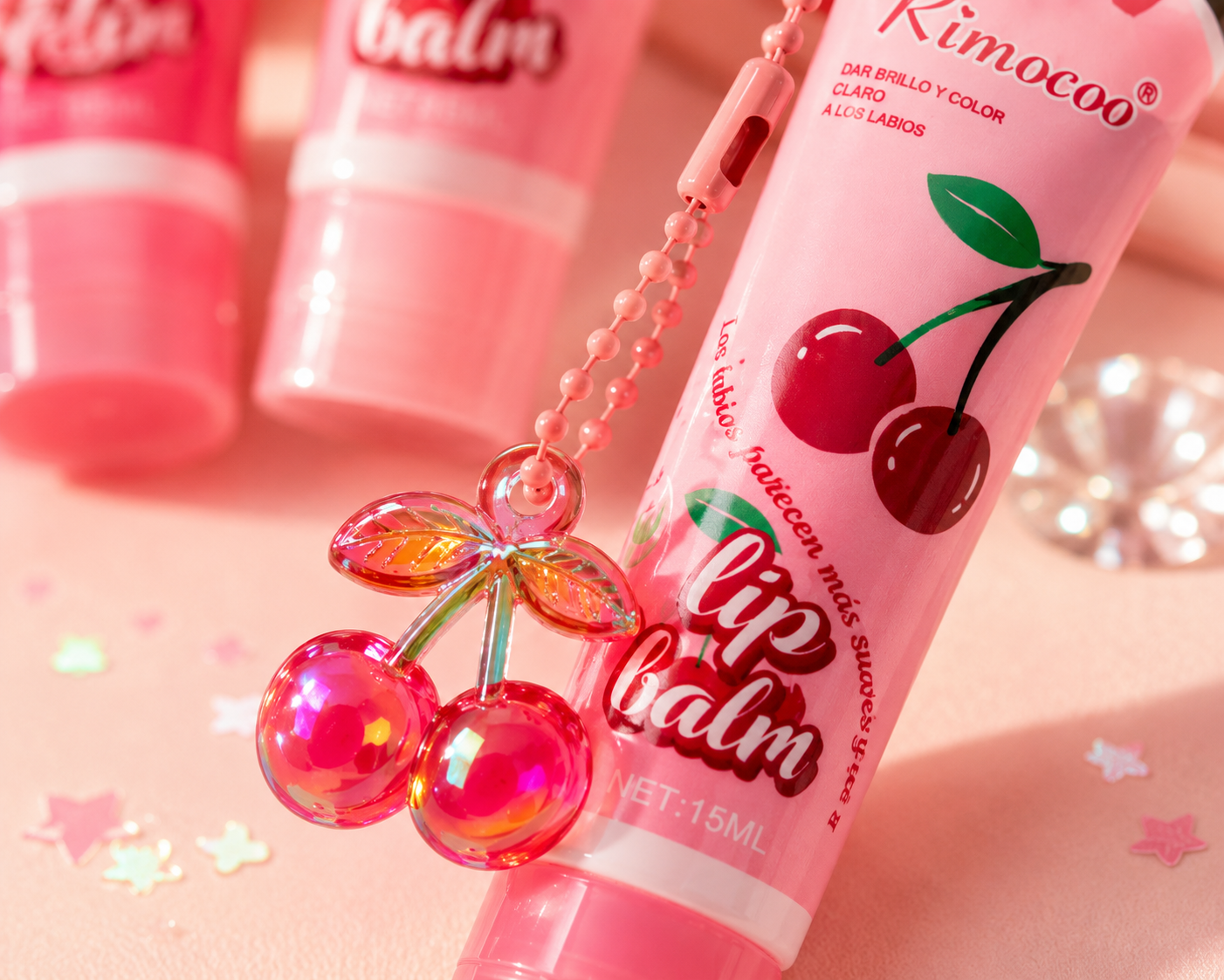 Rimocoo Fruit Lip Balm with Charm (12 Pieces)