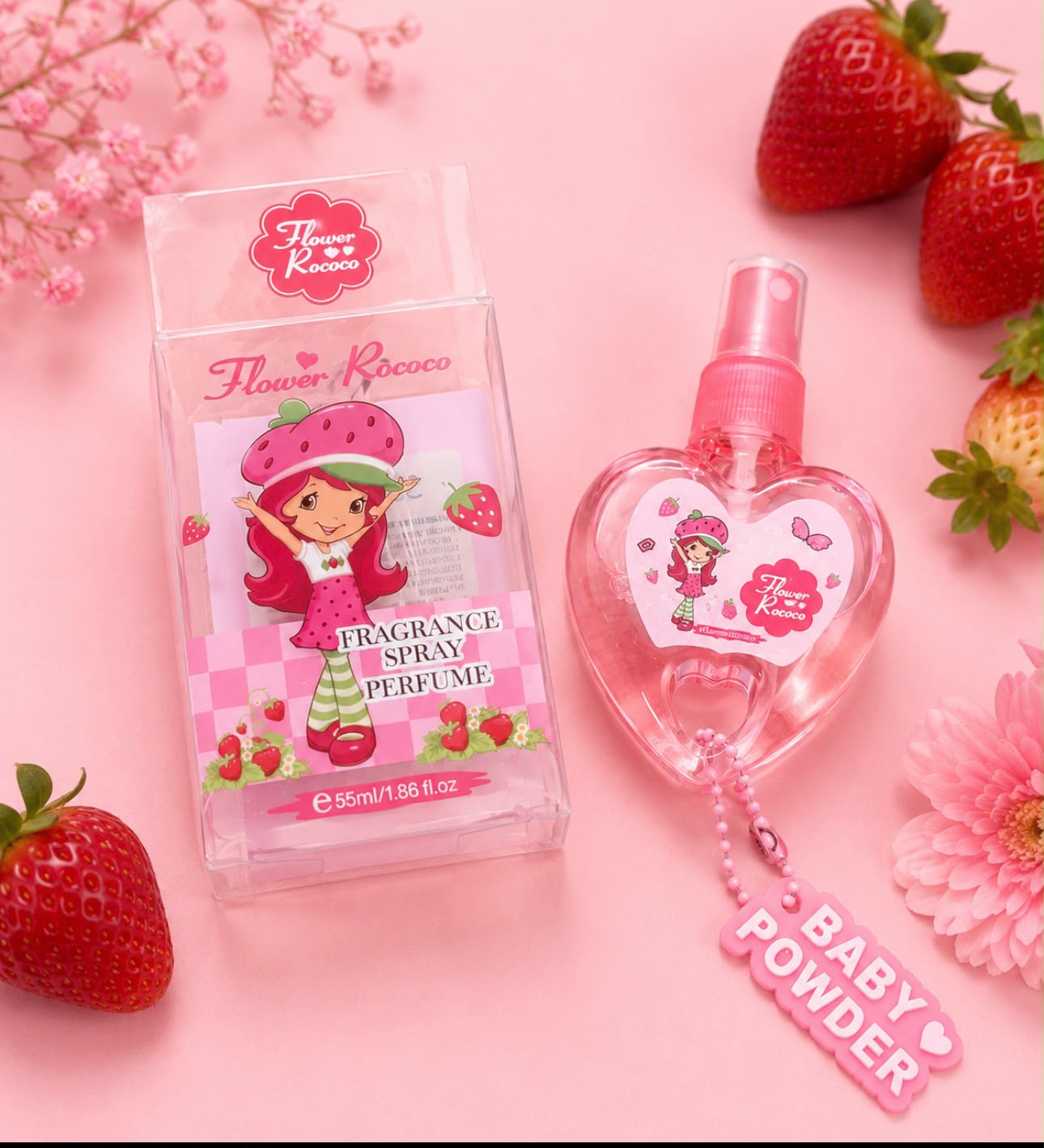 Strawberry Girl Perfume with Keychain (one piece)