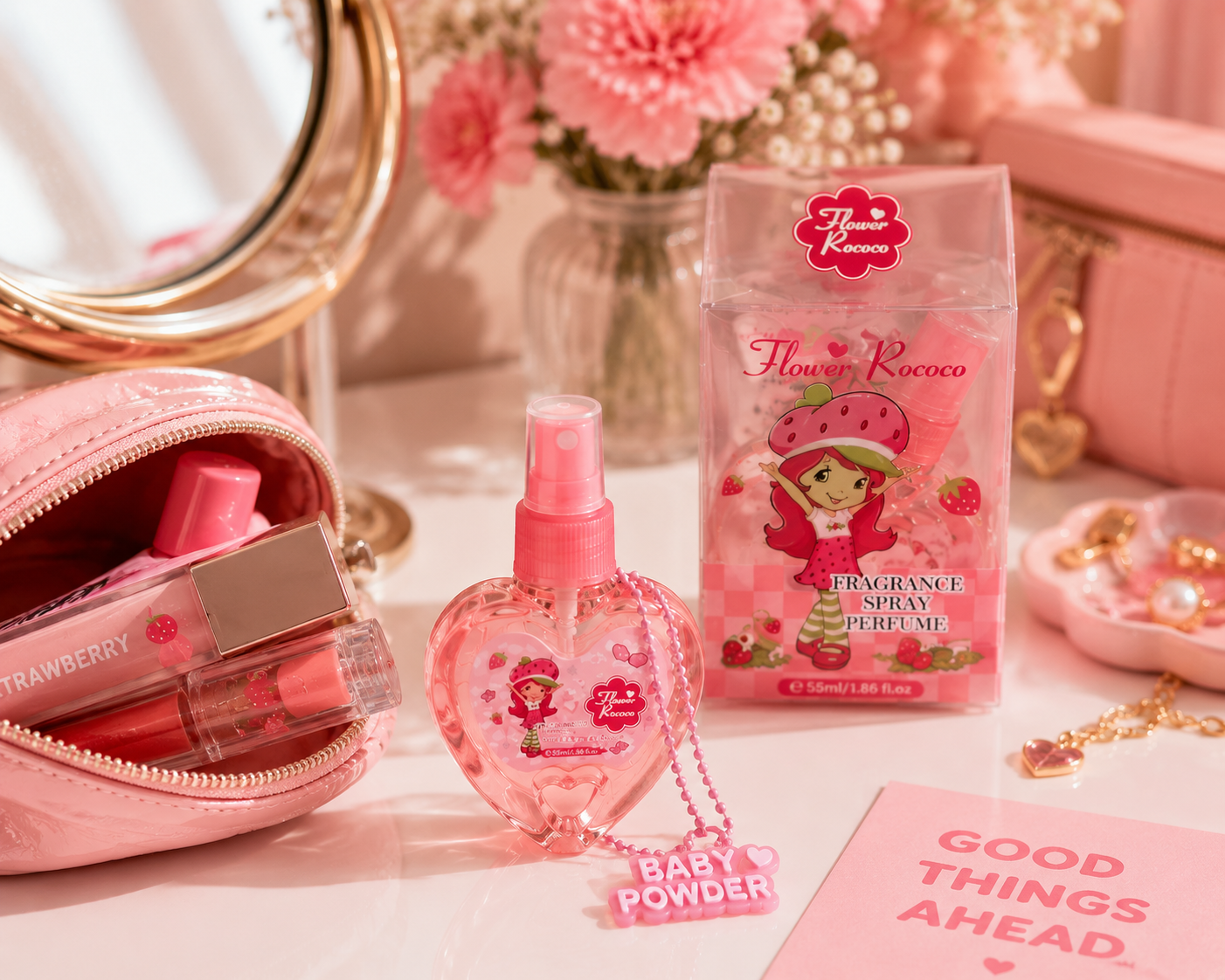Strawberry Girl Perfume with Keychain (one piece)