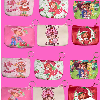 Strawberry Shortcake Coin bags- Key Chain