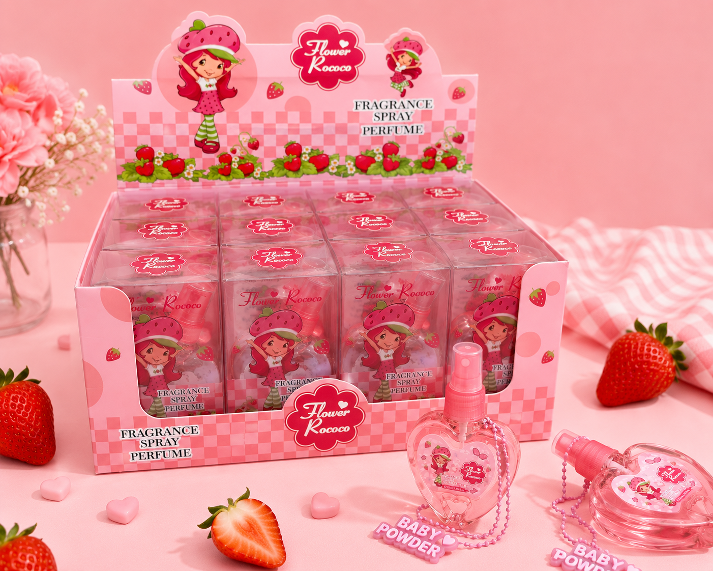 Strawberry Girl Perfume with Keychain (one piece)